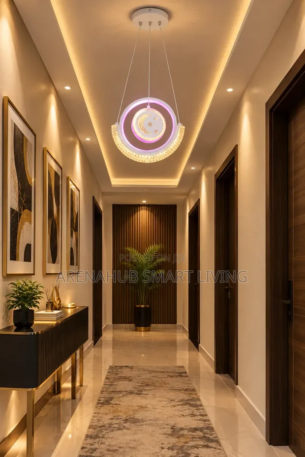 Modern Long Line Pendant Light for Bedroom Bedside - 1