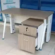 Boss Office Products 1.2m Office Table with Cabinets - 2