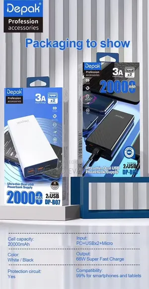 ACE 50000mAh Power Bank - Black