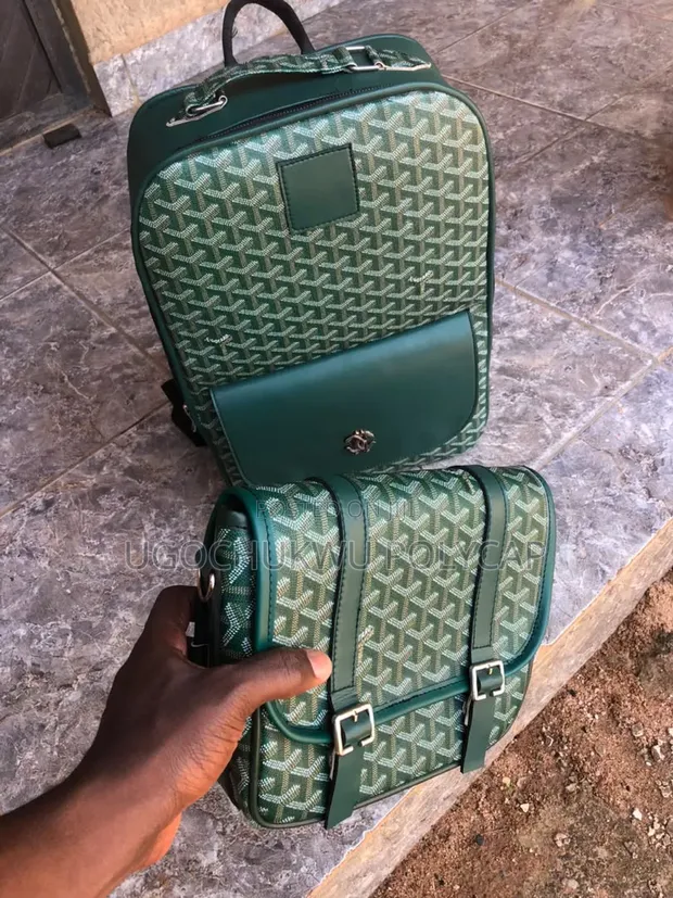 Customized Goyard Backpack - Large Green - 1