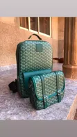 Customized Goyard Backpack - Large Green - 2