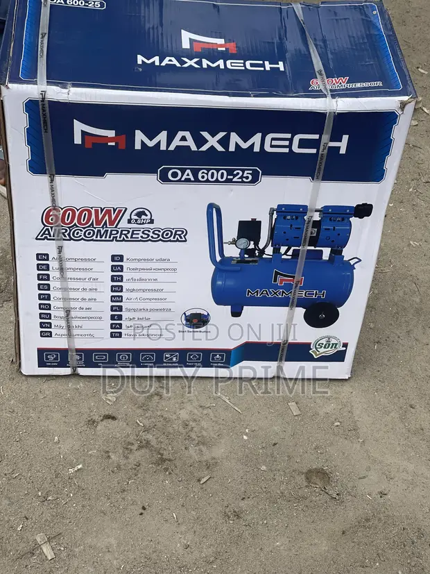 Maxmech OA 600-25 Oil-Free Air Compressor (25L, 600W) - 1
