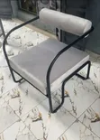 Fabric Ante Chair with Metal Legs - 2