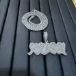 Brand New Silver-Plated Zircon Ice Necklace - 1