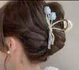 Alice & Olivia Blue Plastic Hair Clip - 1
