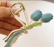 Alice & Olivia Blue Plastic Hair Clip - 2