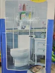Over-the-Toilet Storage Rack - White - 2