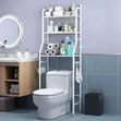 Over-the-Toilet Storage Rack - White - 3