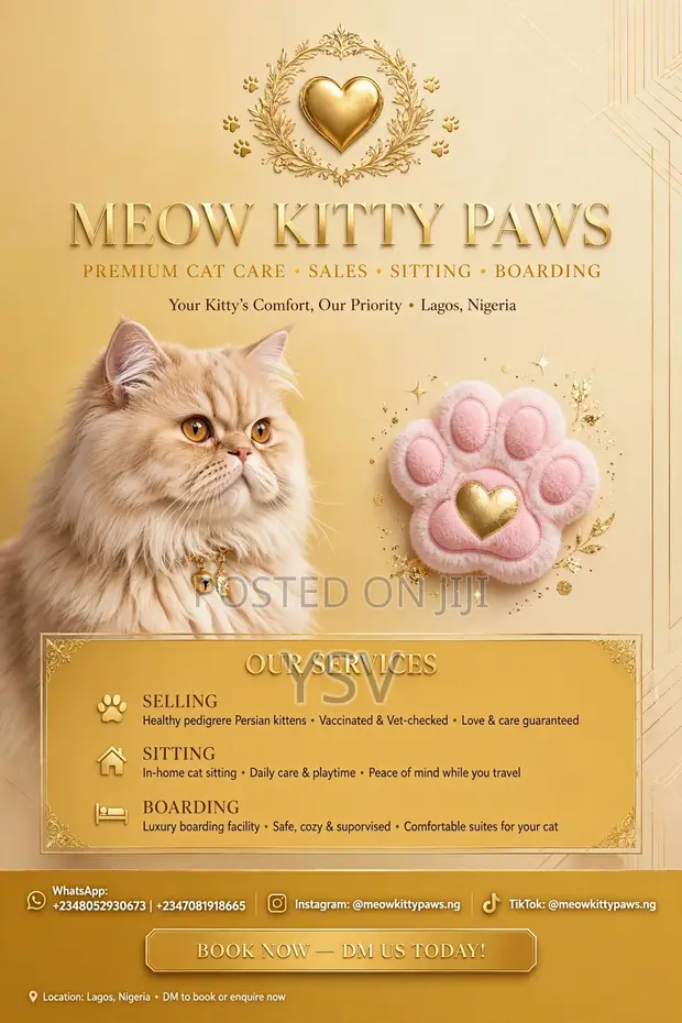 Meow Kitty Paws: Cat Sitting, Boarding & Sales - 1