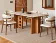 Sintered Stone Top Dining Set with Pedestal Base - 1