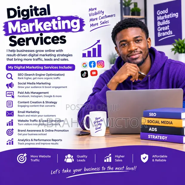 Sabis na Digital Marketing: SEO, Tallace-tallace, Social Media - 1