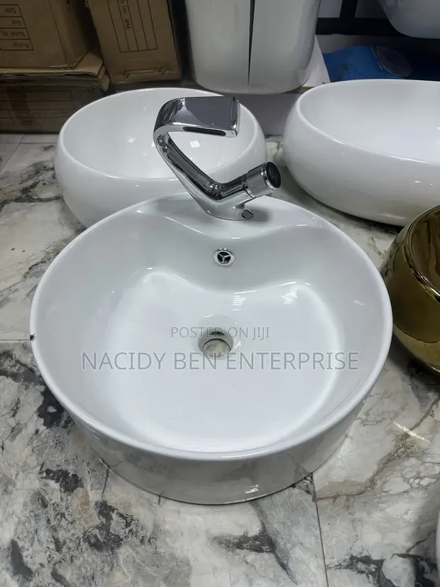 Master Ceramic Countertop Basin with Mixer Tap - 1