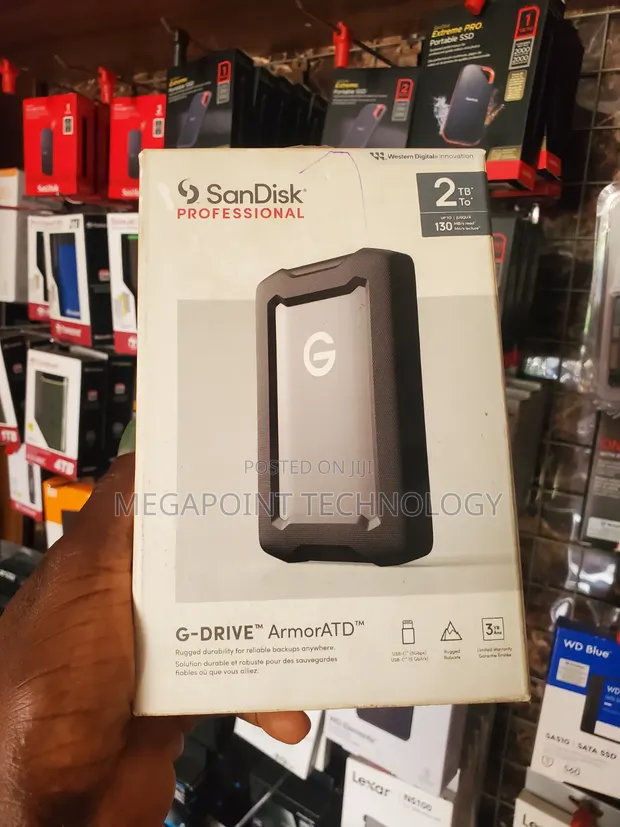 SanDisk Professional 2TB G-Drive Armor External HDD - 1
