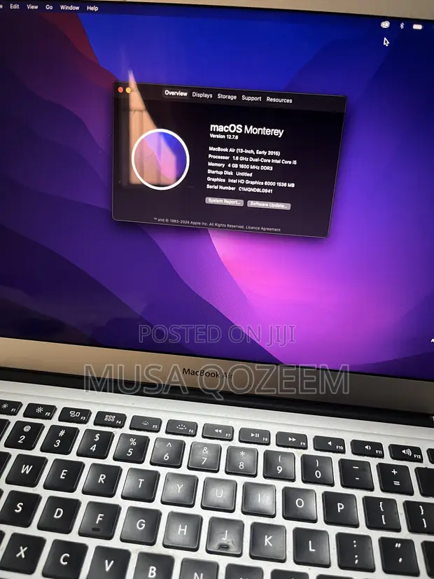 Apple MacBook Air 2015 13" Intel Core i5 4GB RAM 256GB SSD - 1