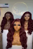 Bonestraight Wigs - Short Bob, Burgundy, 30-Inch Straight, Wavy Curly - 4
