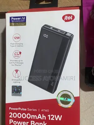 Itel PowerPulse 20,000mAh Power Bank