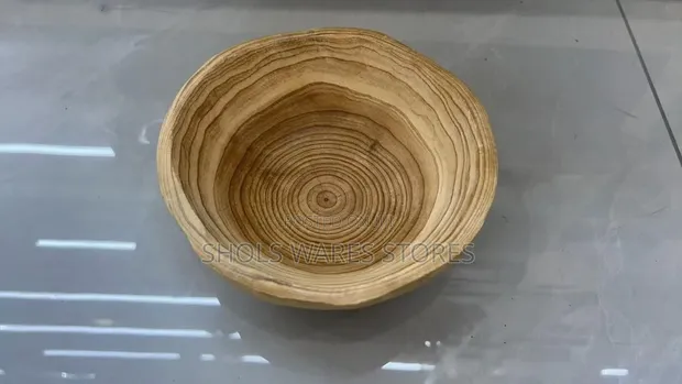 Artisan Rustic Live-Edge Wooden Amala Bowl / Flat Plate - 1