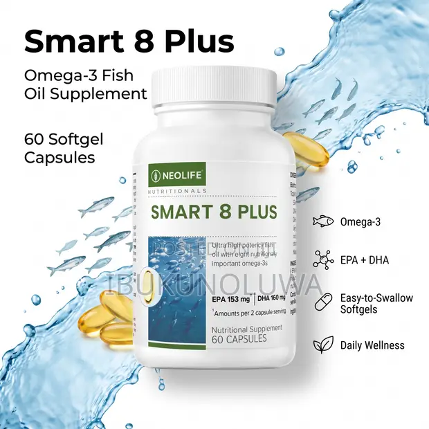 Smart 8 Plus Omega-3 Fish Oil - 60 Kapsul - 1