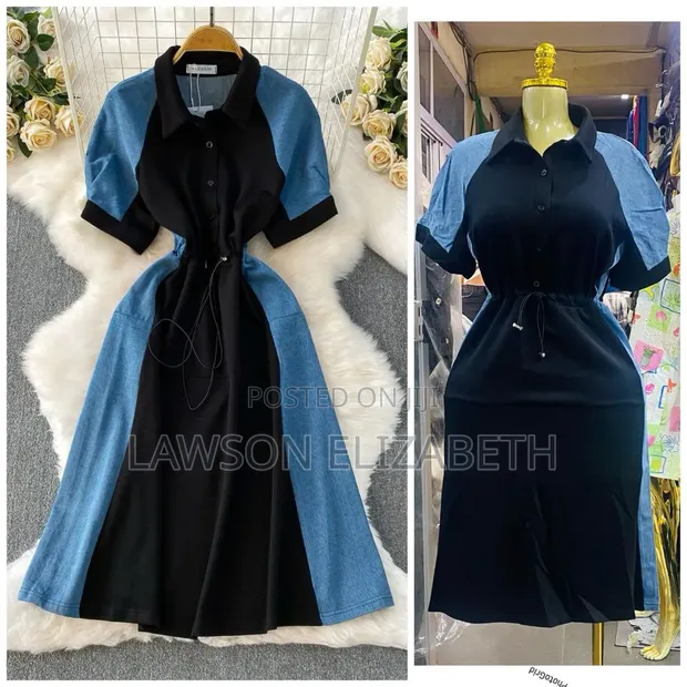 Ladies Denim Gown - Emerald - 1