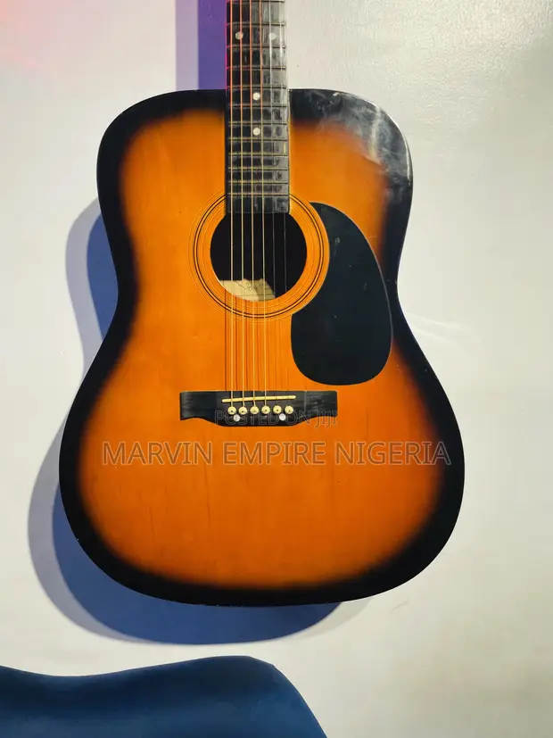 Royal Sunburst Acoustic Dreadnought Guitar with Bag - 1