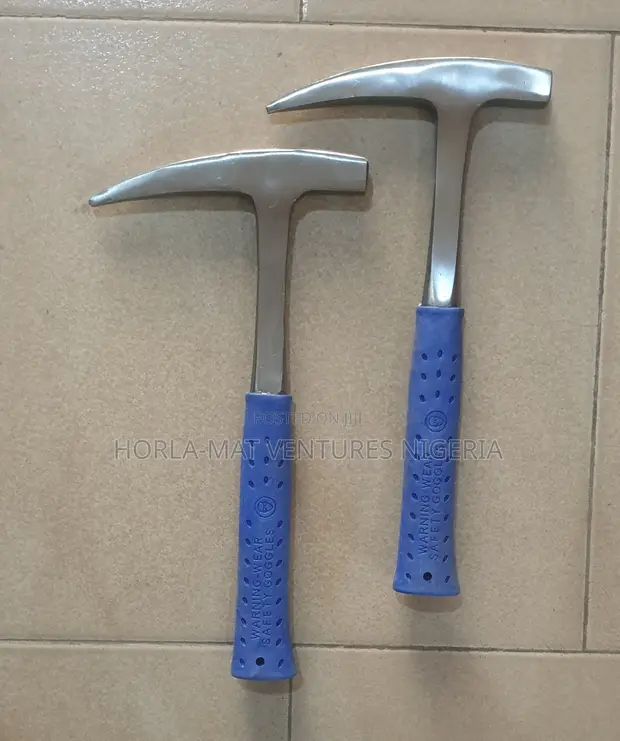 Geological Rock Pick Hammer (Blue Handle) - 1