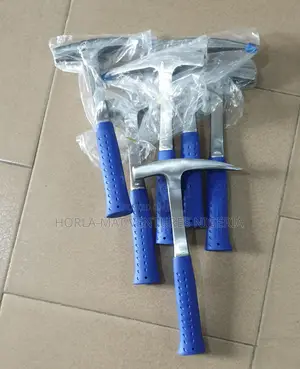 Geological Rock Pick Hammer (Blue Handle)