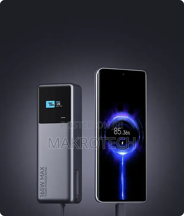 Xiaomi 10000mAh 165W Power Bank (Integrated Cable) - Silver - 1