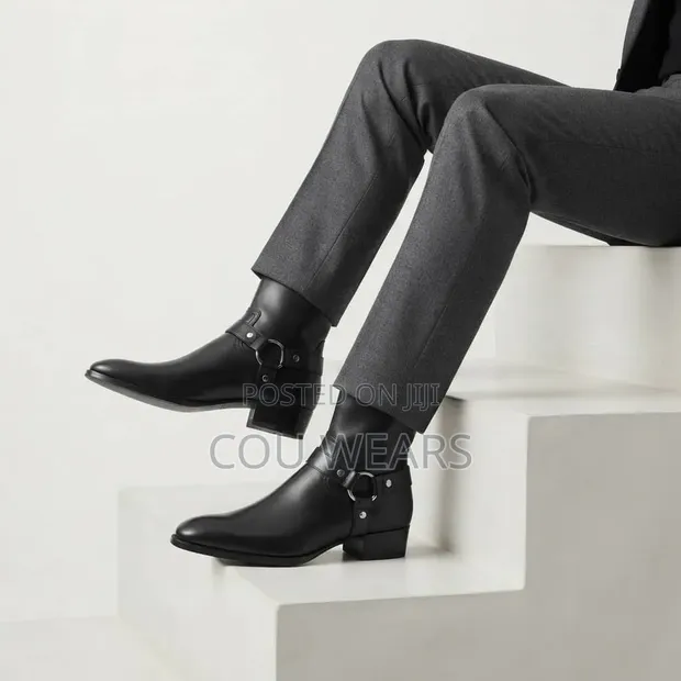 Saint Laurent Leather Ankle Boots - 1