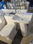 Classic Close Coupled WC with Pedestal Basin Set - 1