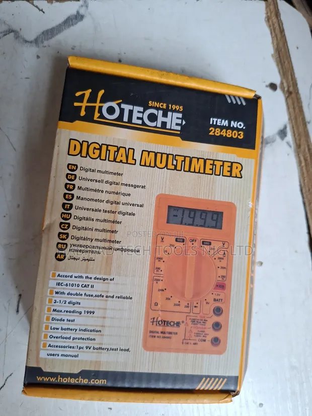 Hoteche Digital Multimeter (Item No. 284803) - 1