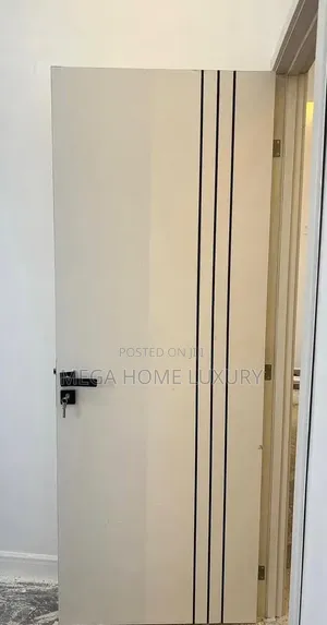 Classy Wooden Kitchen Door - White