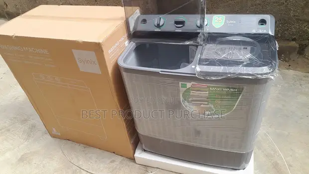 Brand New Syinix MaxiWash E8WTMN 8.5kg/5kg Twin Tub Washing Machine - 1