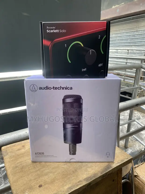 Focusrite Scarlett Solo 4th Gen & Audio-Technica AT3035 Mic - 1