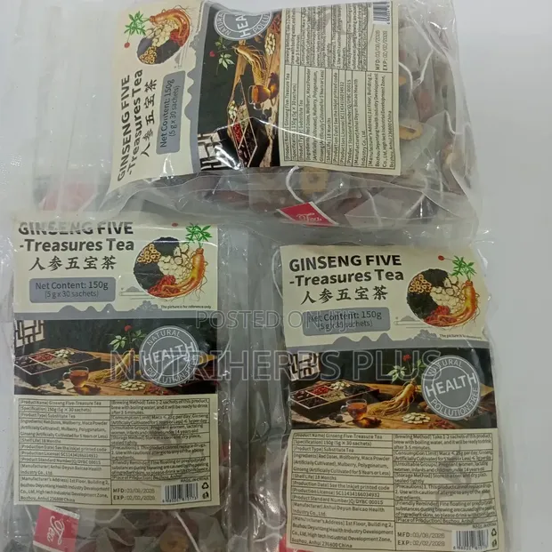 Ginseng Five Treasure Tea for Kidney Health - 1