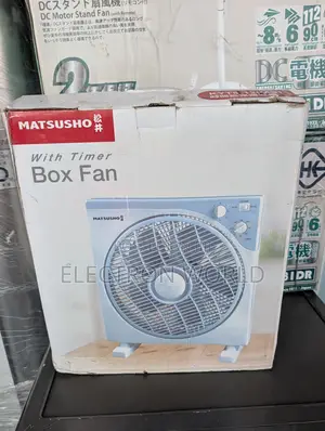 Matsusho Portable Box Fan with Timer