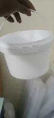2 Litre Coloured Buckets (White) - 1