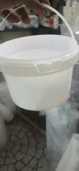 2 Litre Coloured Buckets (White) - 2