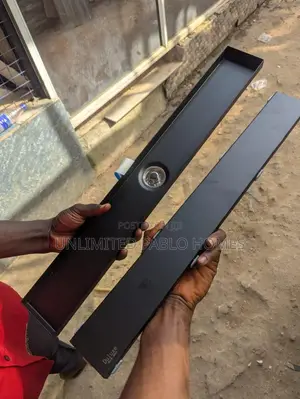 Matte Black Linear Floor Drain - Long Type