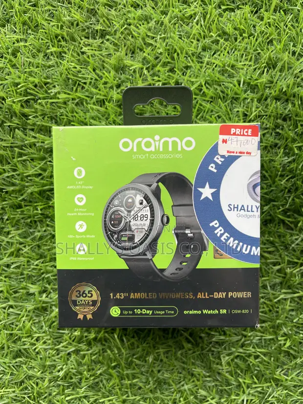 Oraimo Watch 5R Smartwatch - 1.43" AMOLED (Bluetooth Calling) - 1