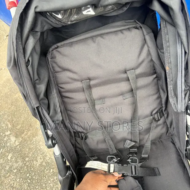 Lightweight Foldable Baby Stroller - Black - 1