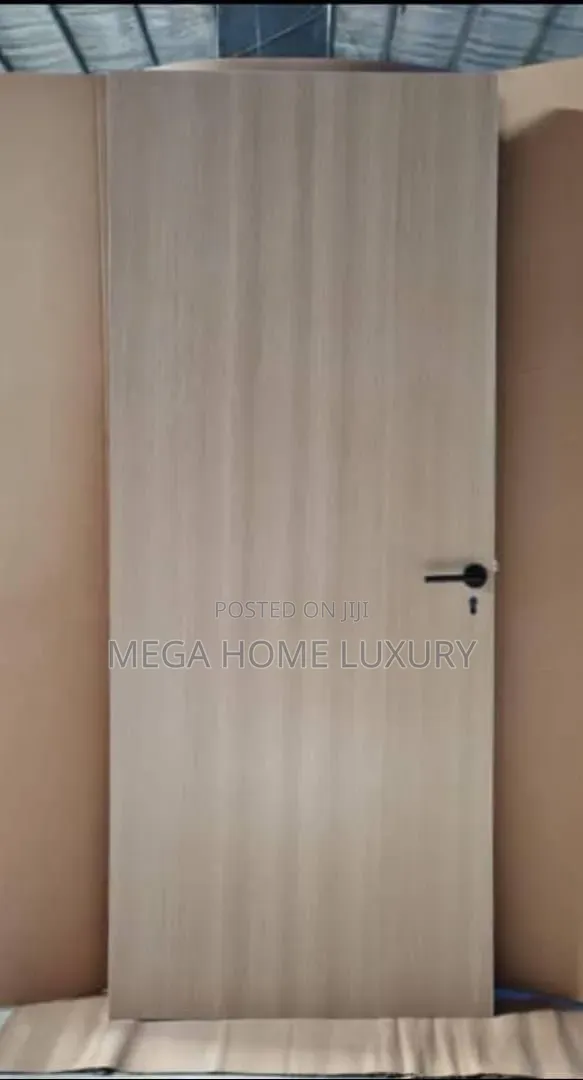 Original Modern Room Door - White Wood - 1