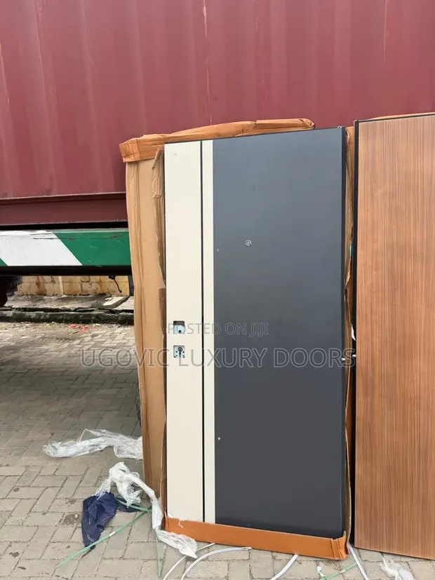 Premium Israeli Security Door - Gray - 1