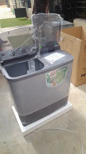 Syinix MaxiWash E8WTMG 8.5kg/5kg Injin Wanki Mai Kwalaye Biyu - Sabo