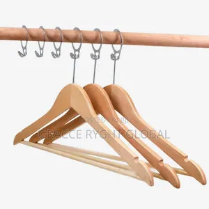 Anti-Theft Wooden Hotel Hanger