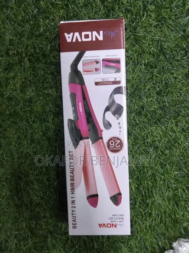 High Quality 2-in-1 Hair Straightener & Curler - 1