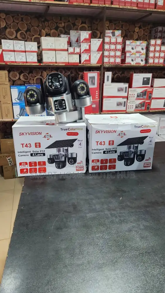SkyVision T43 12MP Solar PTZ 4G LTE Camera - 1