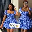 Queen Floral Puff-Sleeve Mini Dress - 2