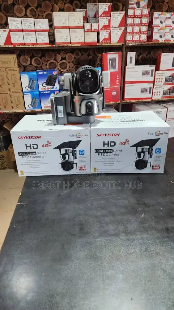 Skyvision 8MP Dual Lens Solar PTZ Security Camera (4G LTE) - 1