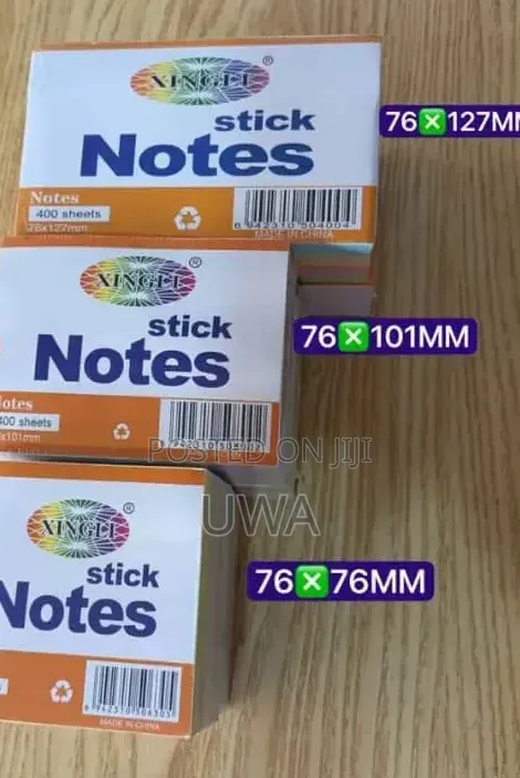 Xingli Self-Adhesive Sticky Notes Pad (76x101mm) - 400 Sheets - 1