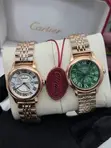 Couple Watch Set - Rose Gold Finish - 1